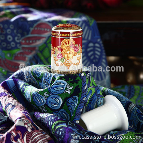 Luxury Fine Bone China Ceramic Toothpick Holder of Dream Wedding